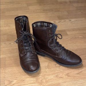 Sporto Laced Up Combat Boots